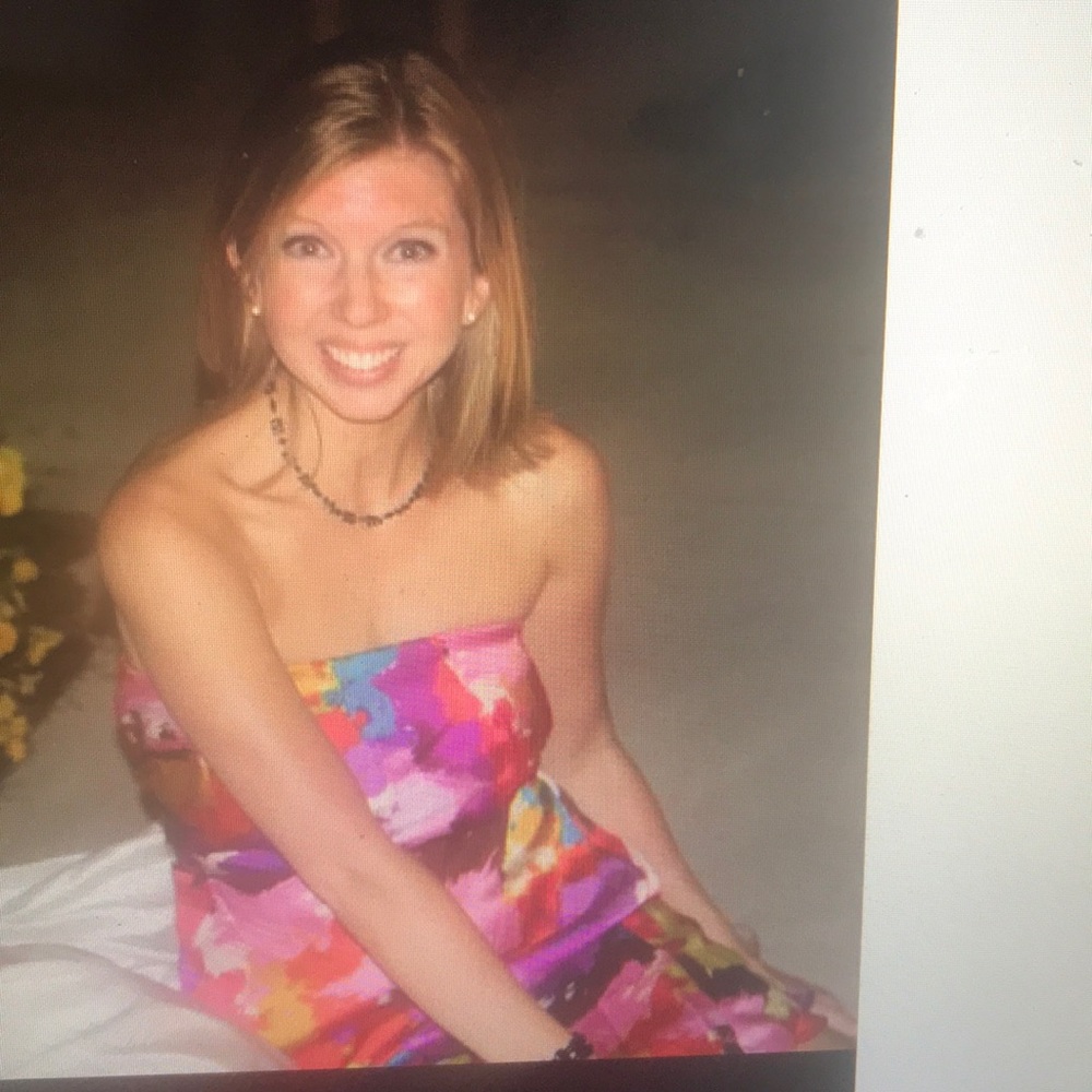 Fun Multi-colored Strapless Dress - Picture 3 of 3